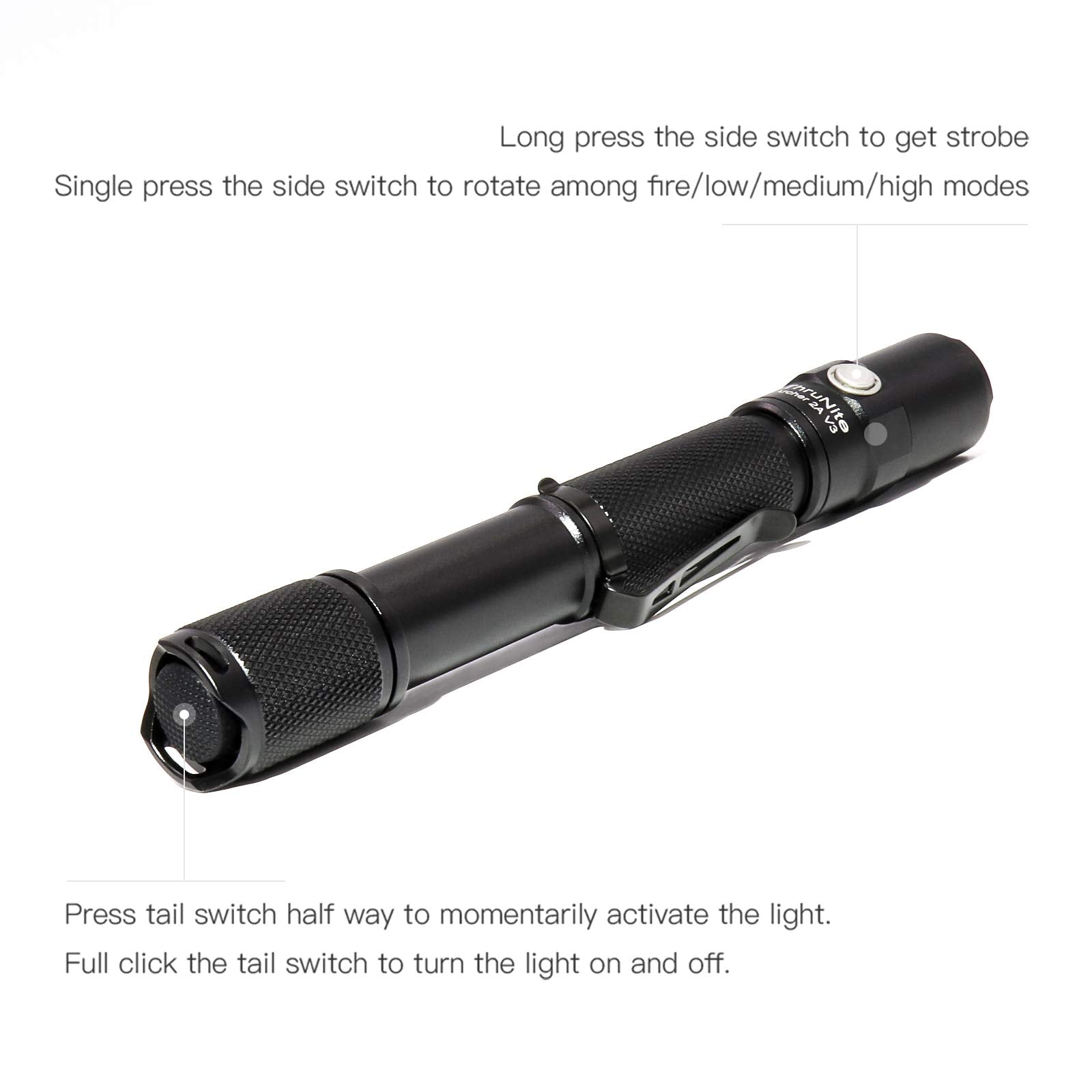 ThruNite Archer 2A V3 included lanyard offers secure handling.