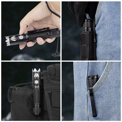 ThruNite BSS V6 holster and lanyard for secure everyday carry