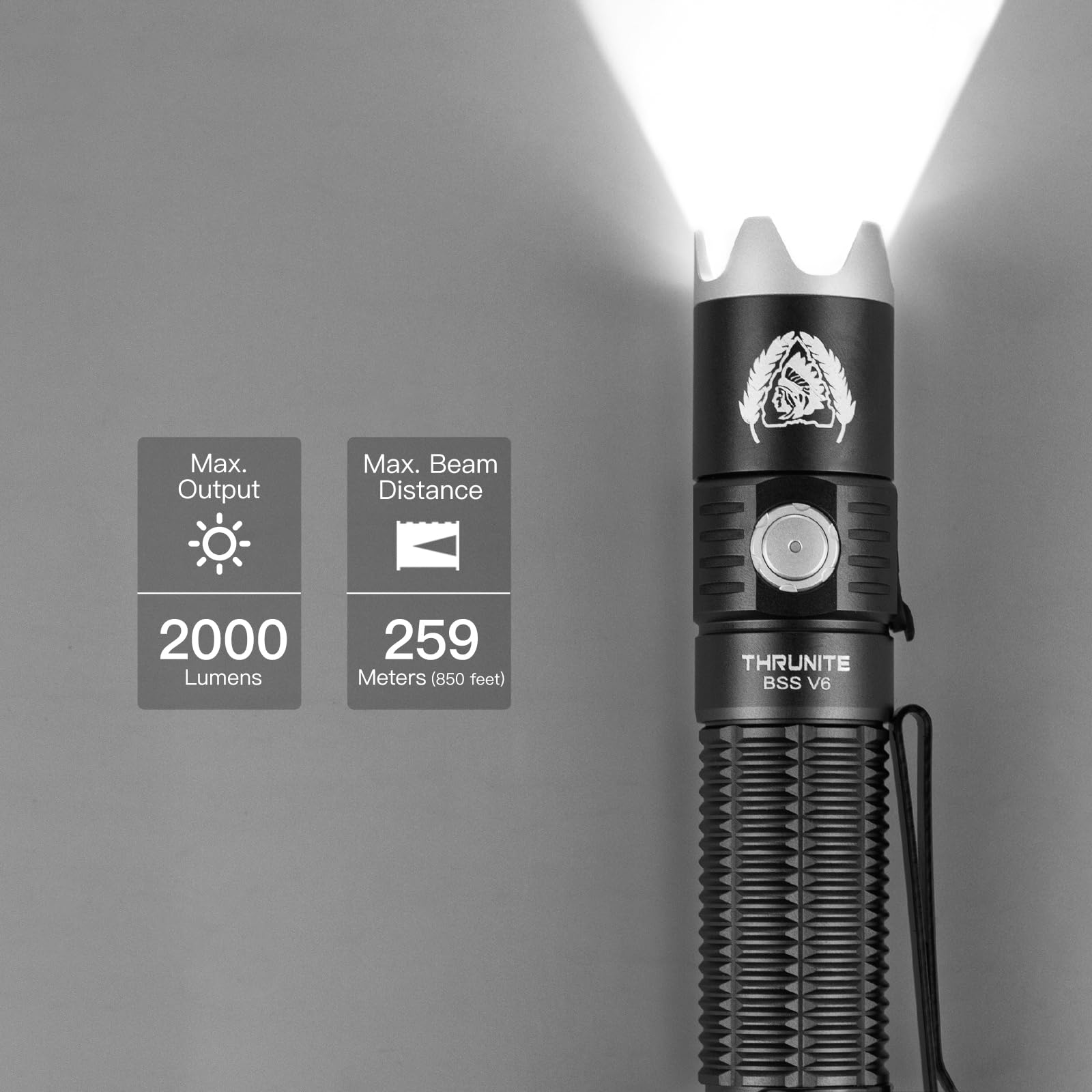 ThruNite BSS V6 USB-C port showing rechargeable convenience