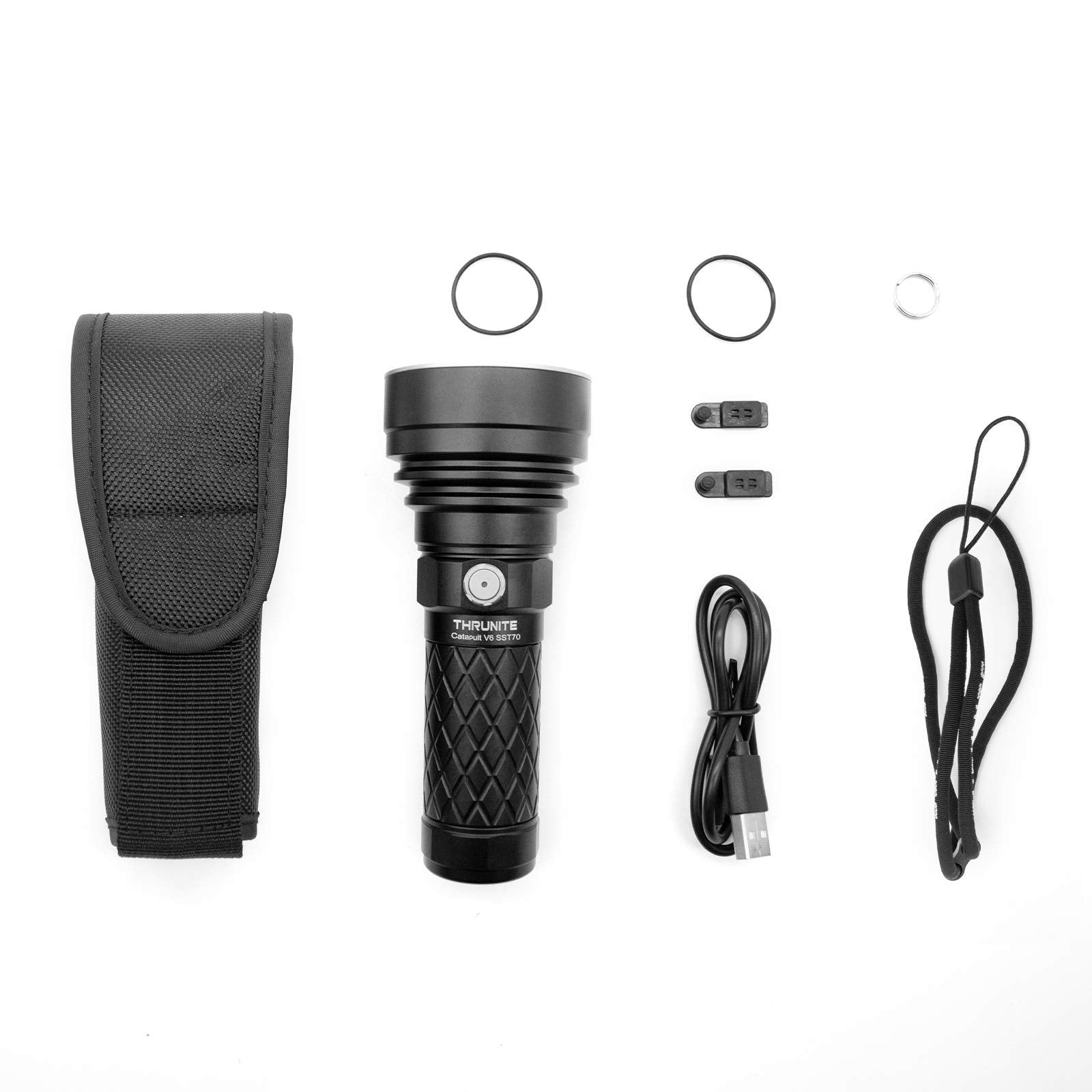 ThruNite Catapult V6 SST70 handheld use for reliable night lighting