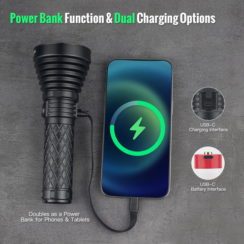 ThruNite Catapult V7 USB-C charging for easy, fast recharging