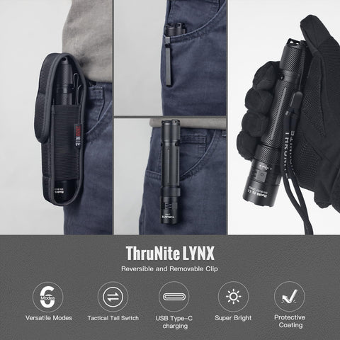 ThruNite Lynx IPX8 waterproof and rugged AL6061-T6 aluminum body