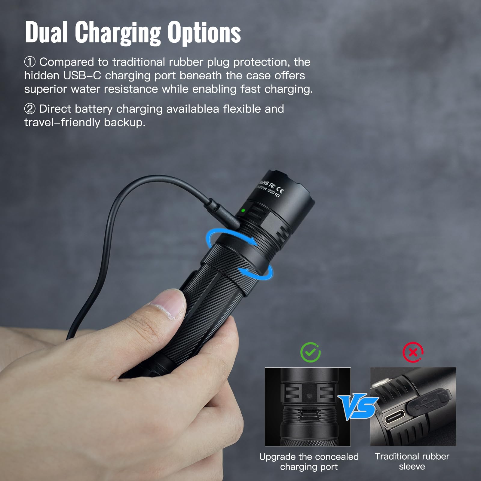 ThruNite Lynx powerbank function can charge phones in emergencies