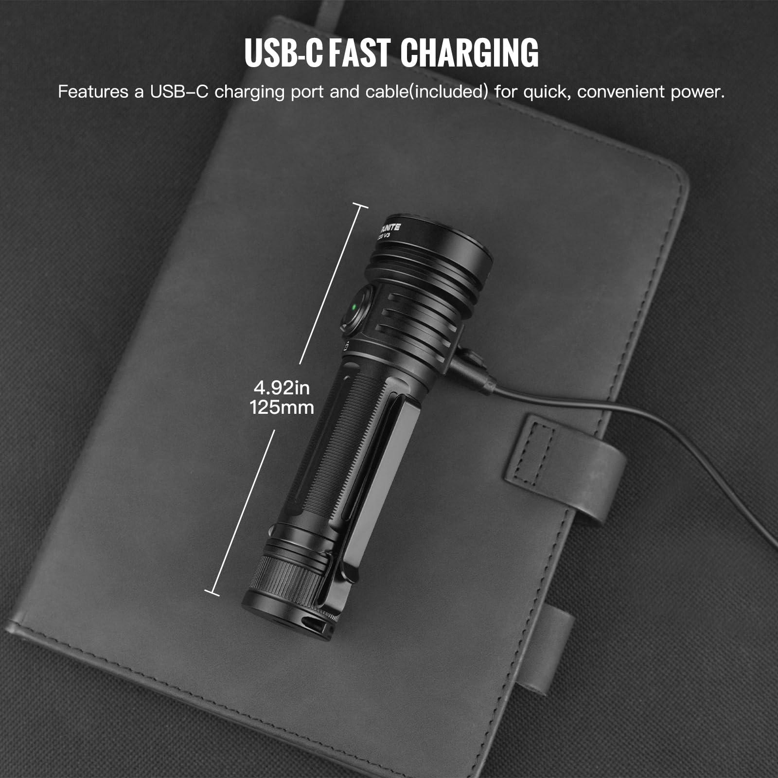 ThruNite TC20V3 dial lock prevents accidental activation during travel.