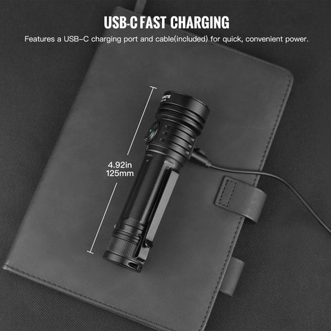 ThruNite TC20V3 dial lock prevents accidental activation during travel.