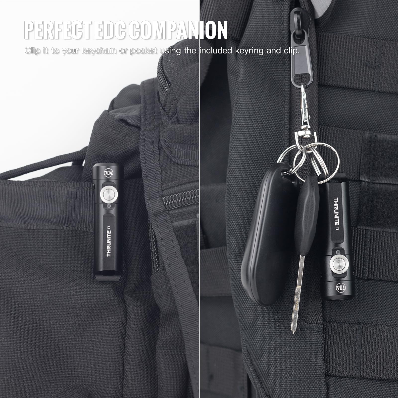 ThruNite Ti is IPX-6 waterproof and impact resistant.