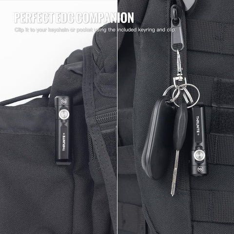 ThruNite Ti is IPX-6 waterproof and impact resistant.
