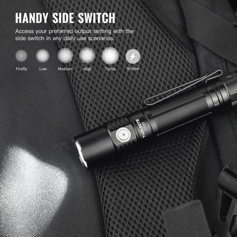 ThruNite TT20 USB-C charging indicator shows charging status