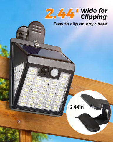 Thumok clip-on solar lights with motion sensor activating on approach