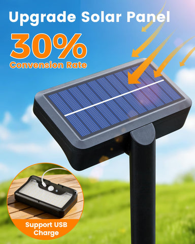 Thumok clip-on solar light mounted on a fence for quick setup.
