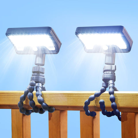 Thumok motion sensor outdoor lights with octopus tripod offer flexible mounting for trees, fences, and poles.