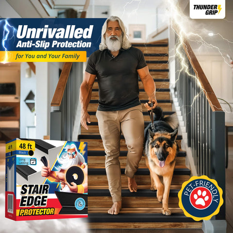 THUNDER GRIP 48 ft trim provides durable, low-maintenance stair protection.