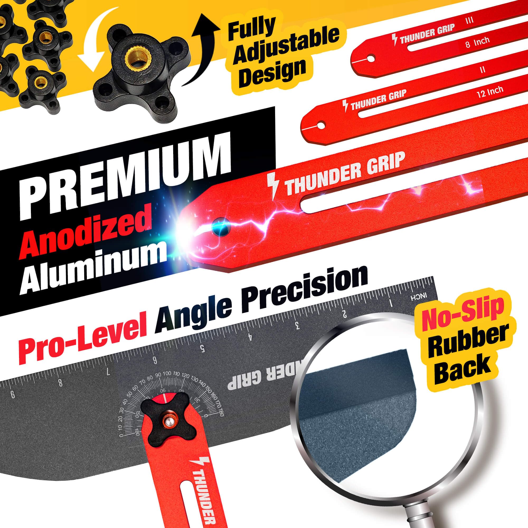 Thunder Grip heavy-duty metal construction withstands long projects