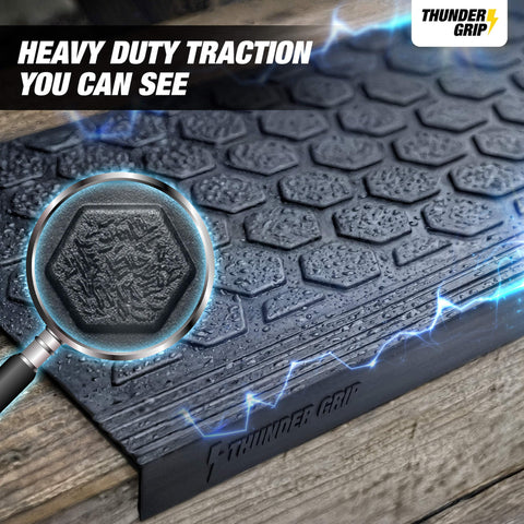 Thunder Grip weather-resistant stair treads keep outdoor steps reliable in all seasons.