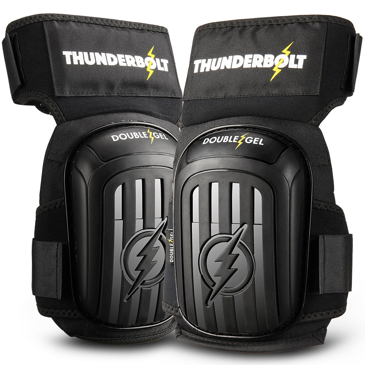 Thunderbolt kneepads with double gel and kevlar stitching provide long-lasting comfort for work