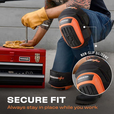 Thunderbolt knee pads ideal for gardening tasks and kneeling comfort.