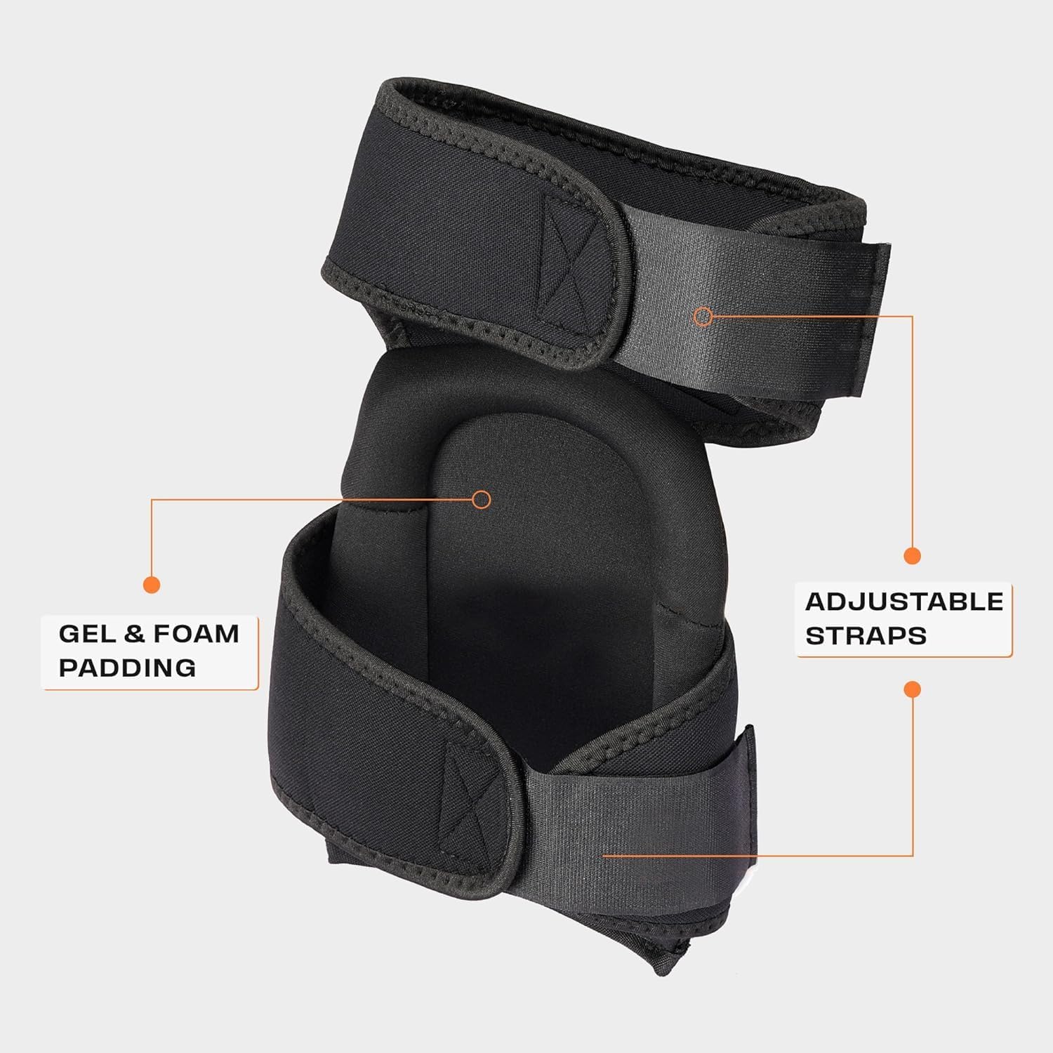 Thunderbolt knee pads demonstrate durable materials for long-lasting work.