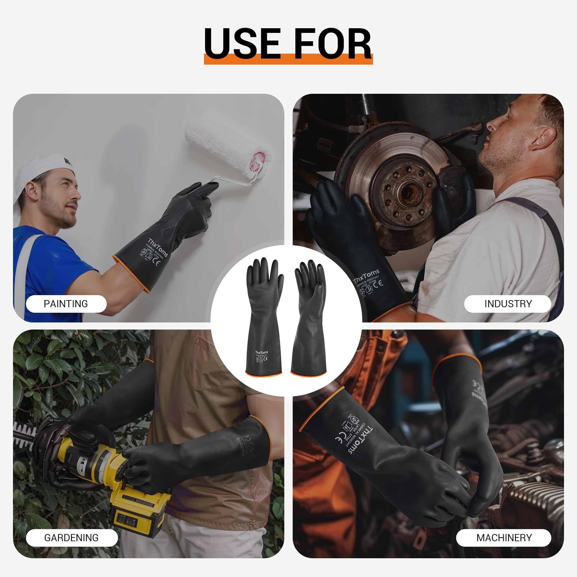 ThxToms gloves provide a reliable grip in wet conditions
