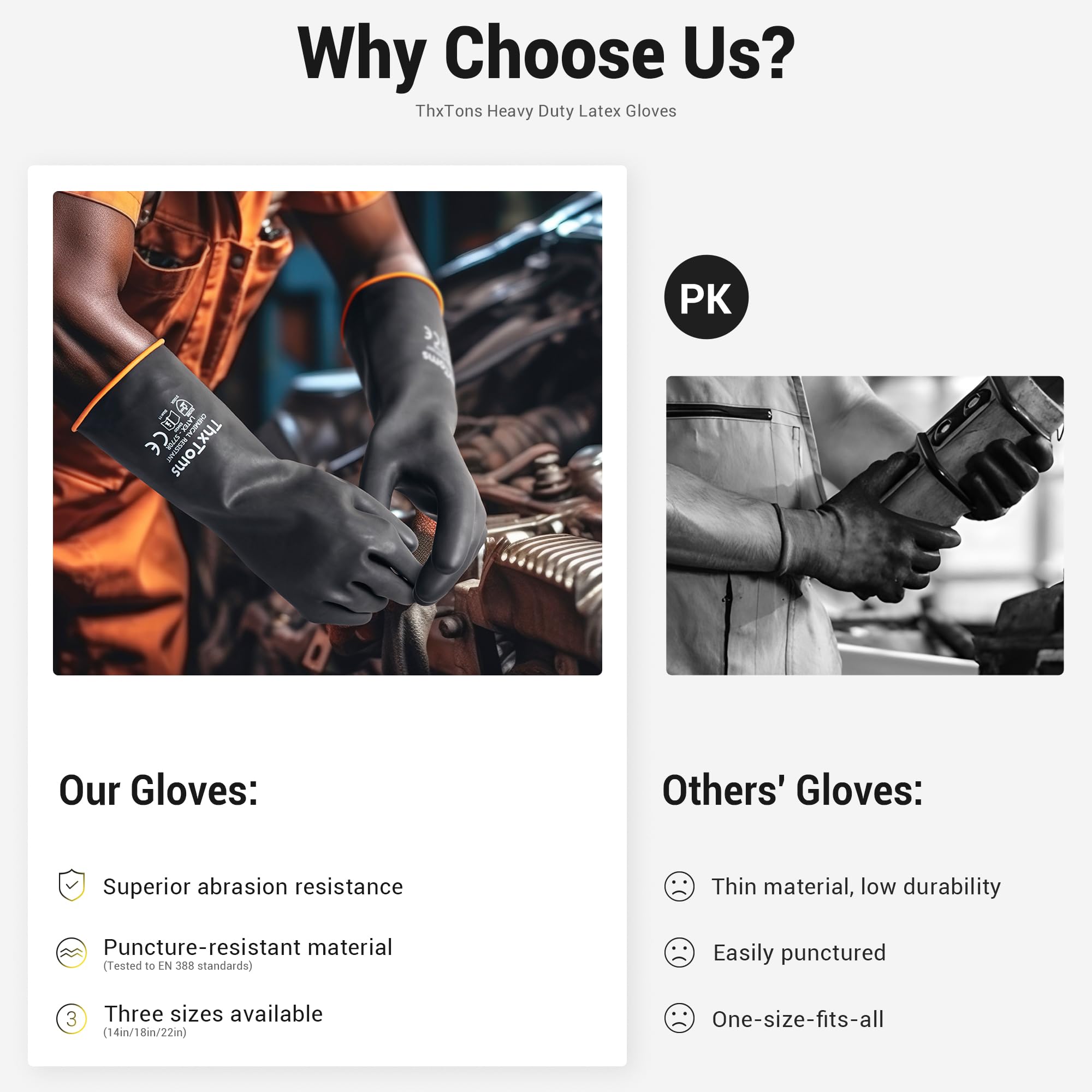ThxToms industrial cleaning and DIY ready gloves