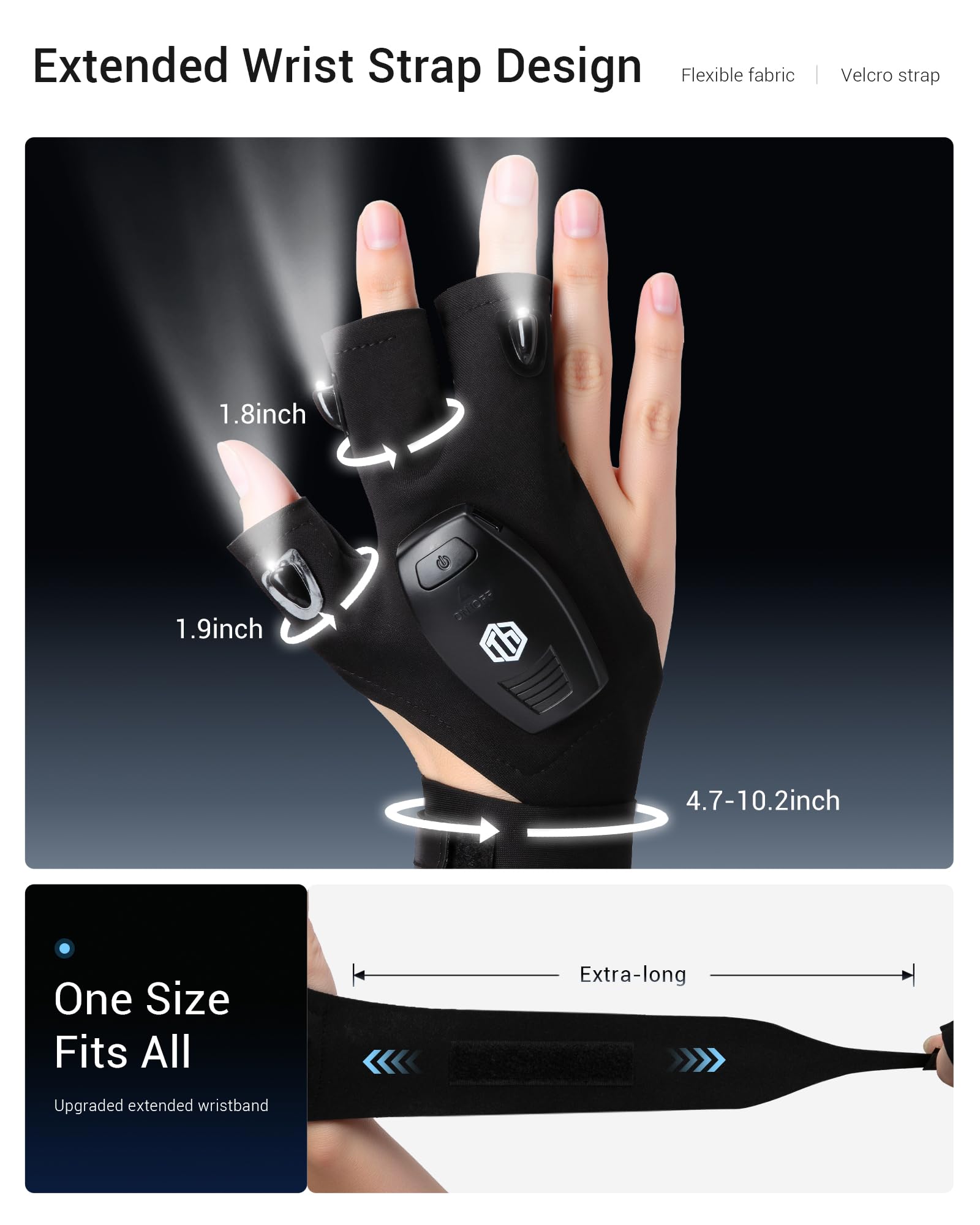 ThxToms LED gloves stay reliable outdoors thanks to waterproof construction.