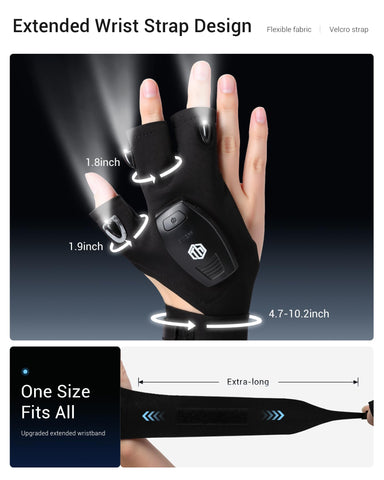 ThxToms LED gloves stay reliable outdoors thanks to waterproof construction.