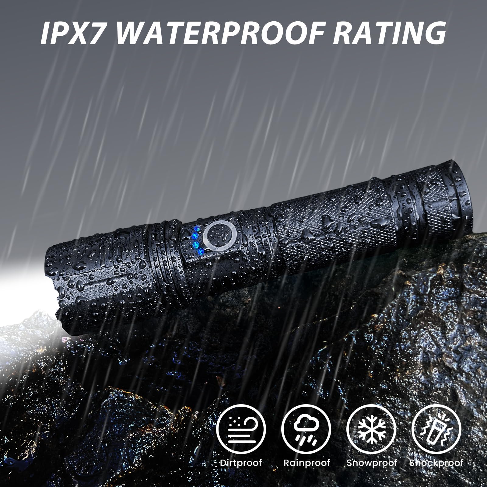 THY TRY extended runtime flashlight offering 8 to 15 hours of illumination