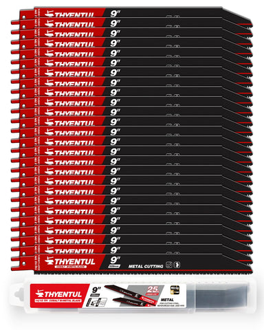 THYENTUL 25 pack blades in a box for quick metal cutting tasks