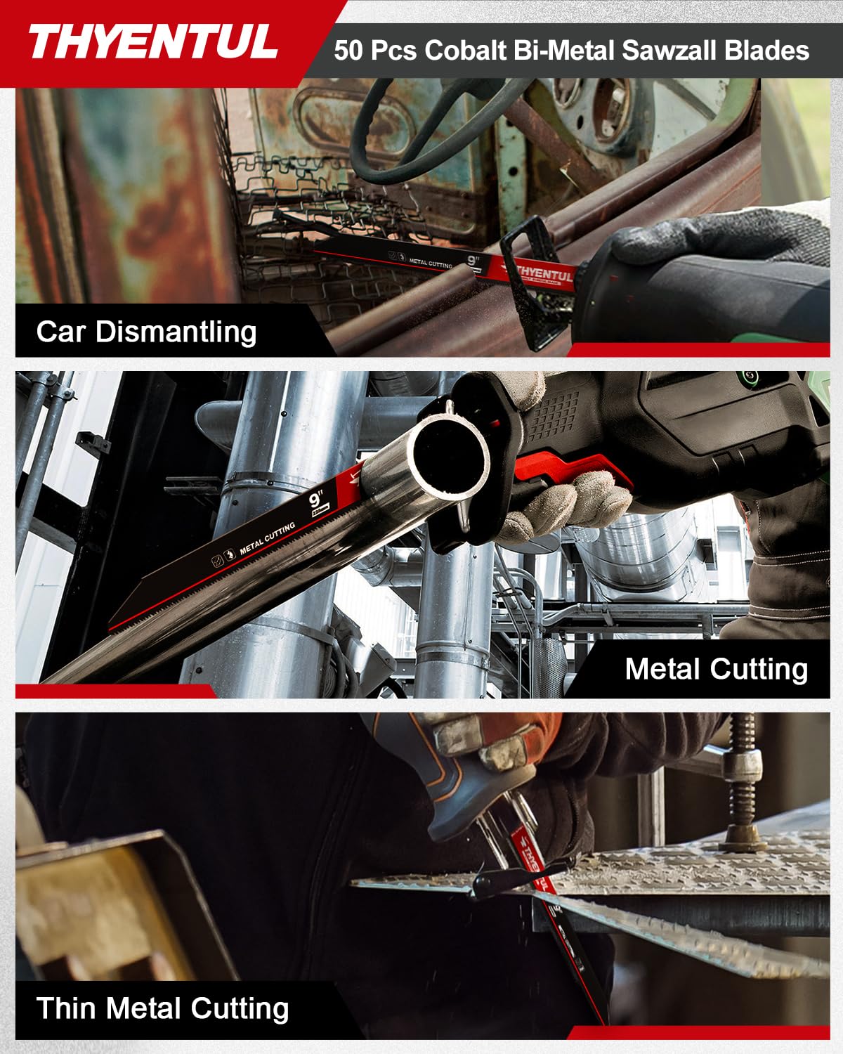 THYENTUL cutting stainless steel pipe with precise metal cutting