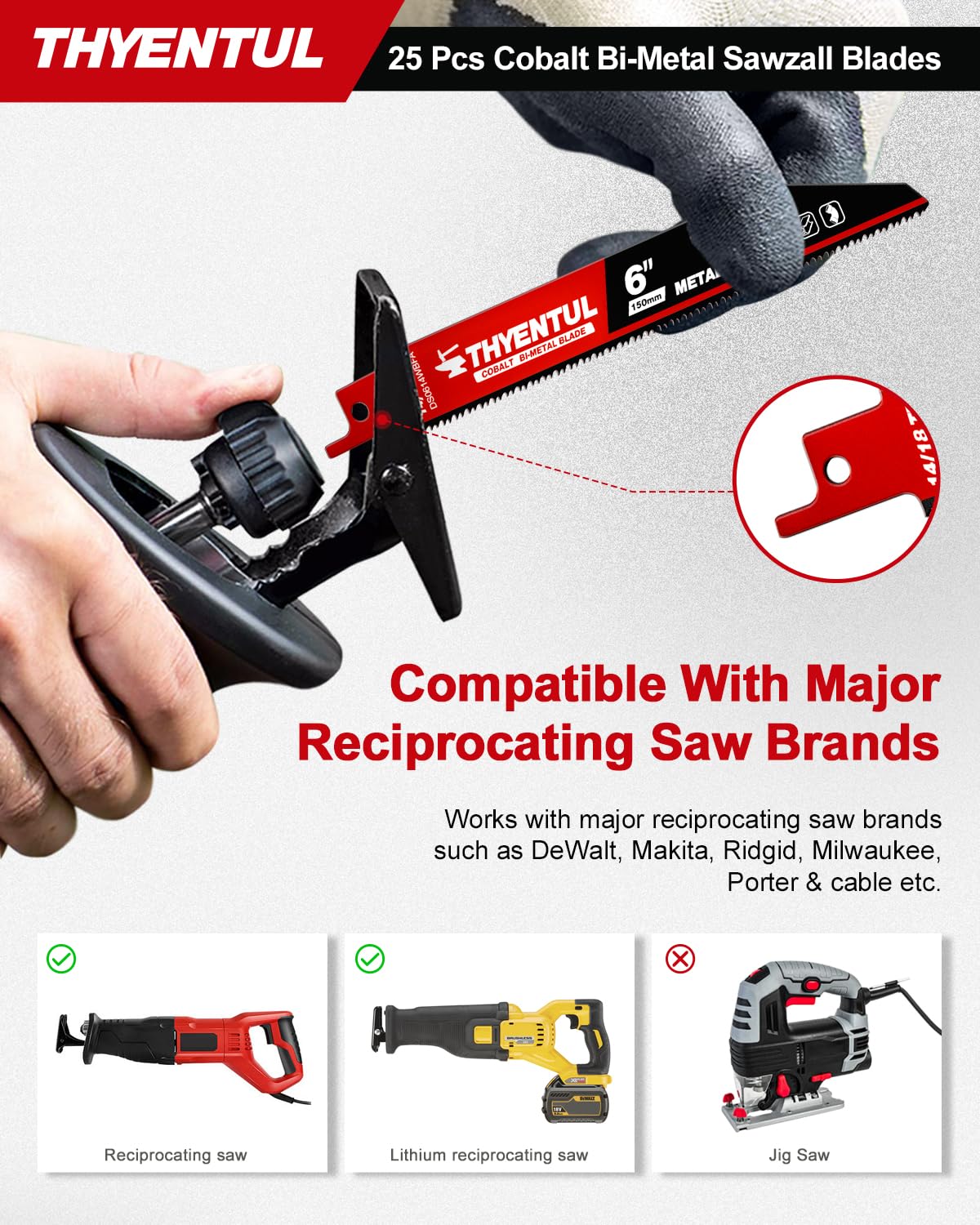 THYENTUL D6A blade body design for strength and balance