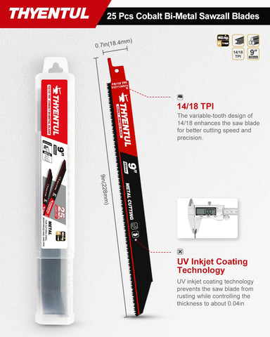 THYENTUL M42 cobalt teeth close up for durable metal cutting