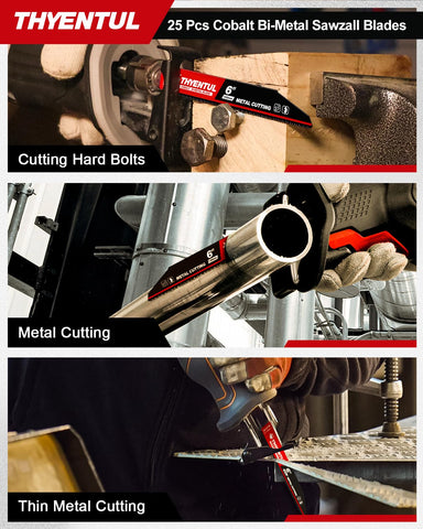 THYENTUL blades suitable for stainless steel and cast iron work