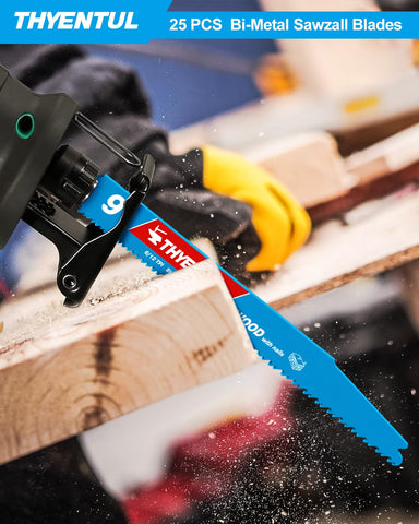 THYENTUL universal 1/2-inch shank compatibility with Sawzall tools