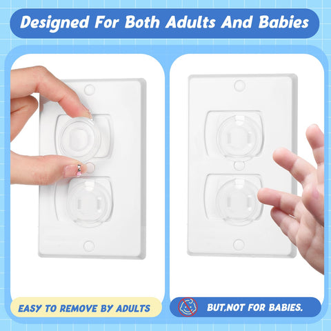 Thyle outlet covers reduce reach of curious hands, enhancing electrical safety.