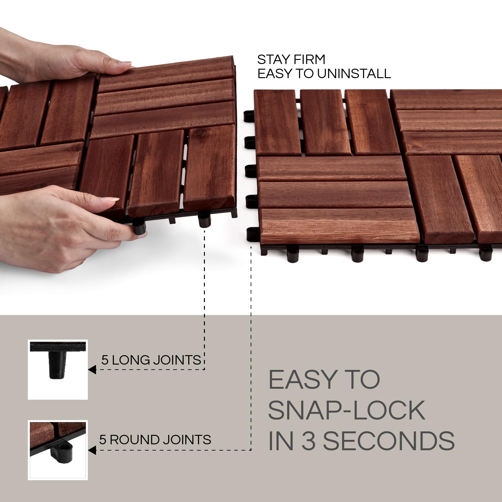 Versatile indoor-outdoor use suitable for balconies and poolside decks.