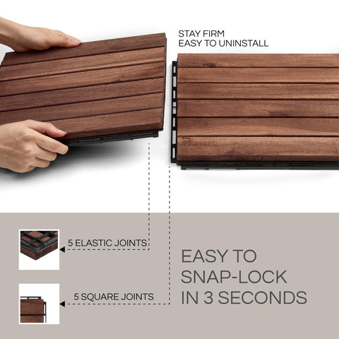 THYOI deck tiles easy install design for DIY upgrades.