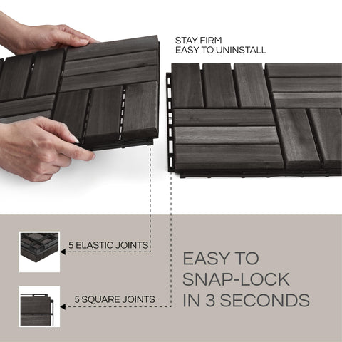 THYOI deck tiles install easily without tools for fast balcony upgrades