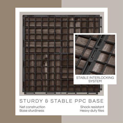THYOI interlocking deck tiles for quick, tool-free installation