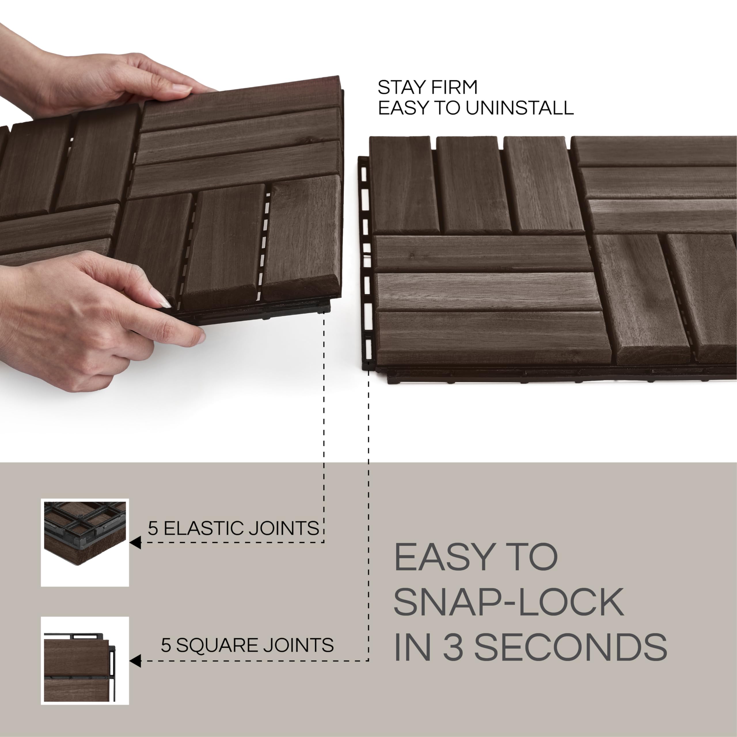 THYOI grooved non-slip surface for safer wet conditions
