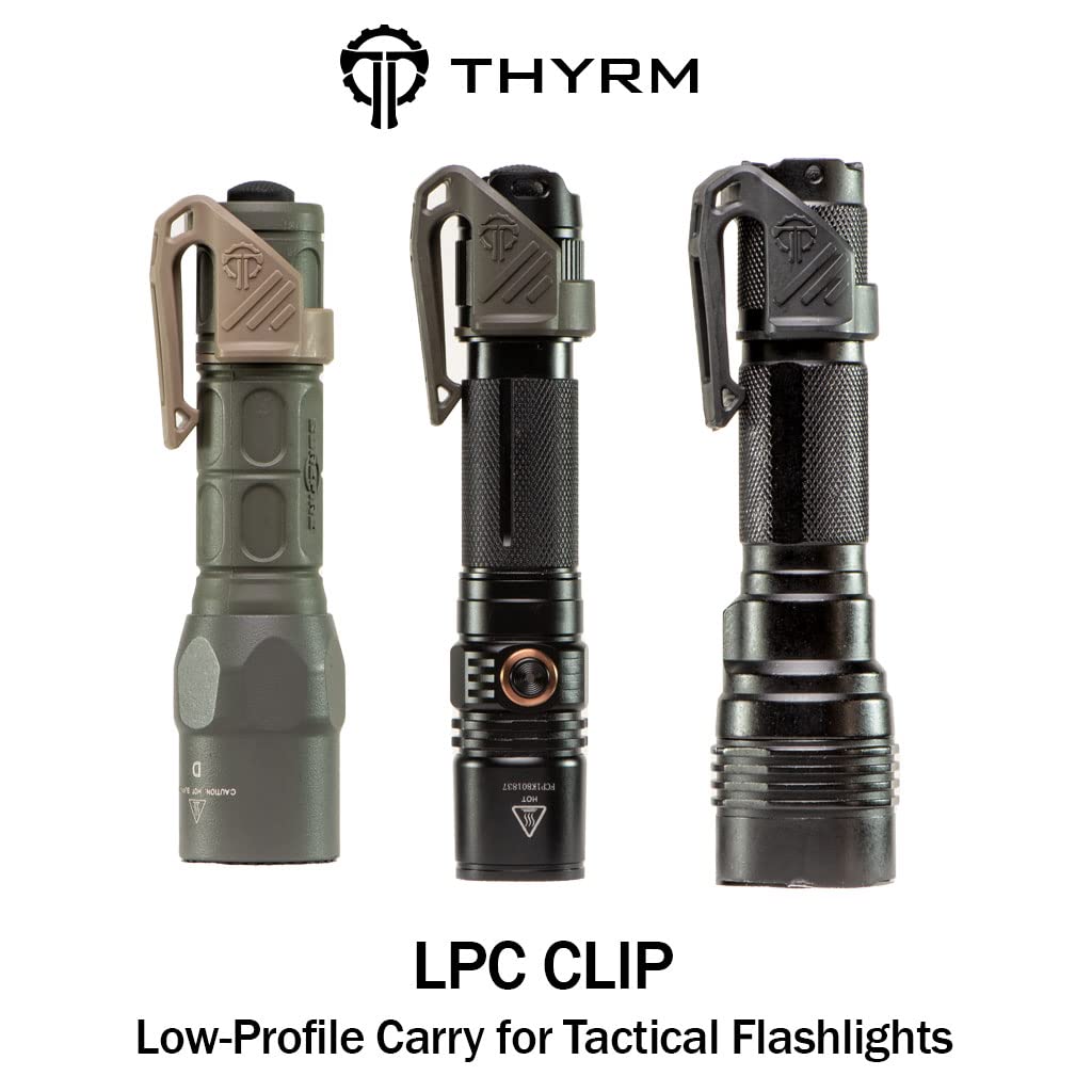 Thyrm LPC Clip on tactical gear attachment demonstrates versatile mounting.