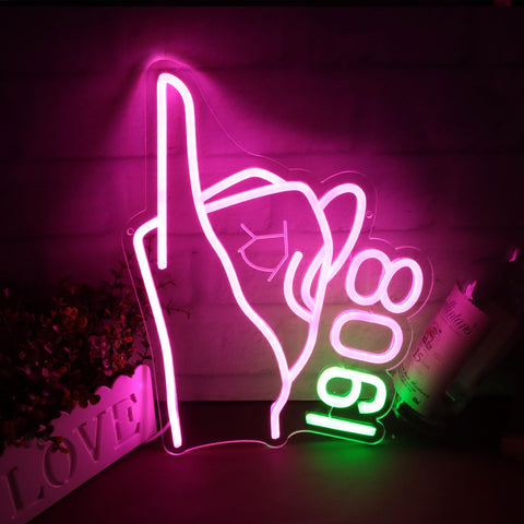 Tiabuy Aka Sorority neon sign gesture on wall for vibrant decor