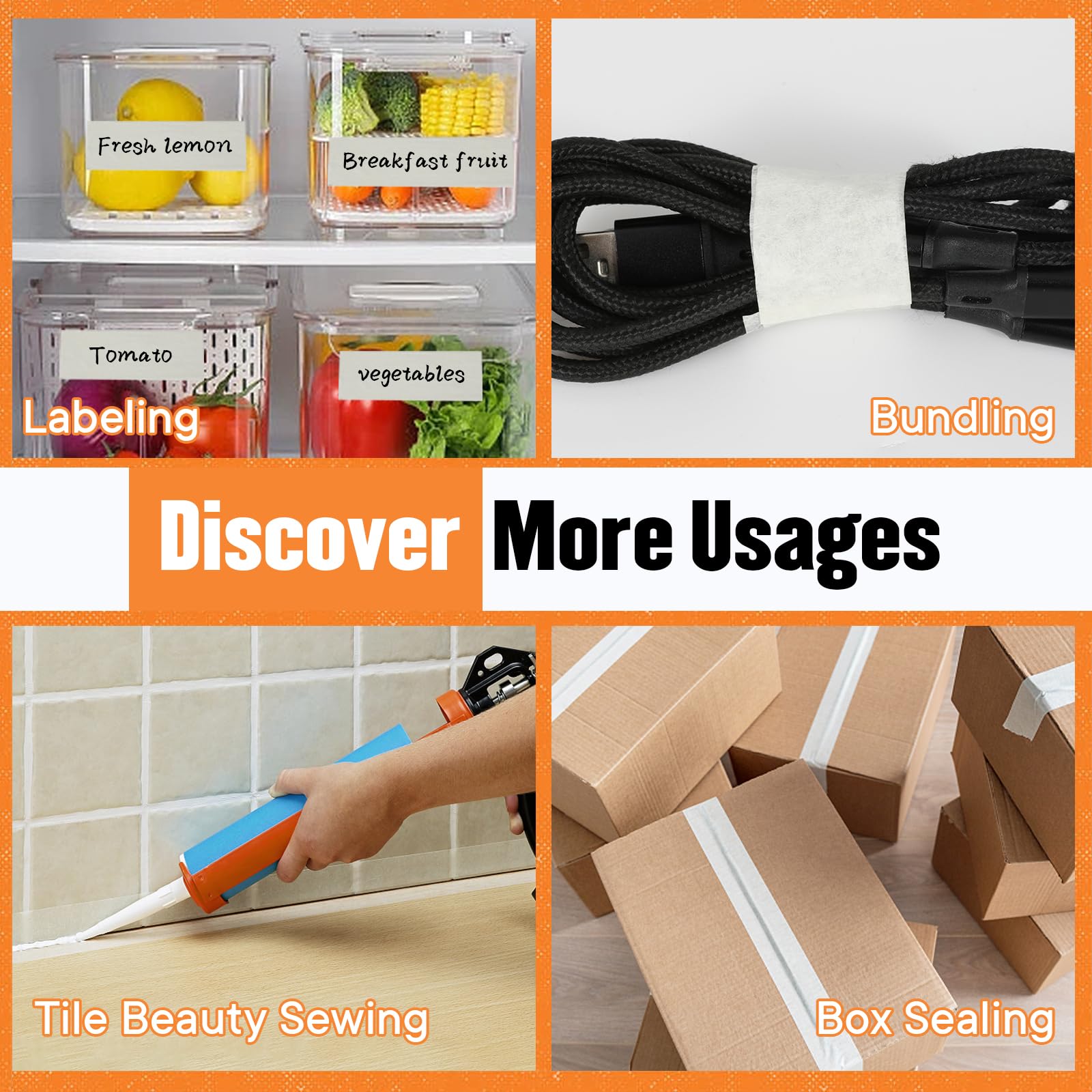 TIANBO FIRST masking tape used in various DIY and decorating projects