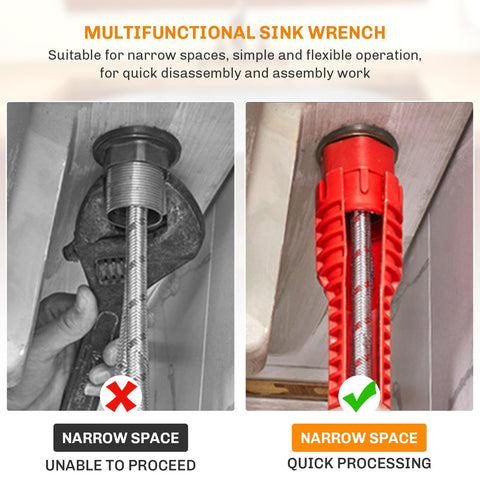 TIANMENSHAN Tap Spanner Tool has extra-long reach for hard-to-access nuts.