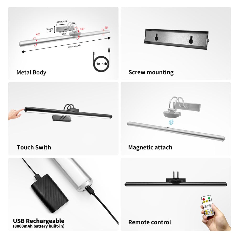 TIAUEU timer auto-off feature helps energy savings and display timing.
