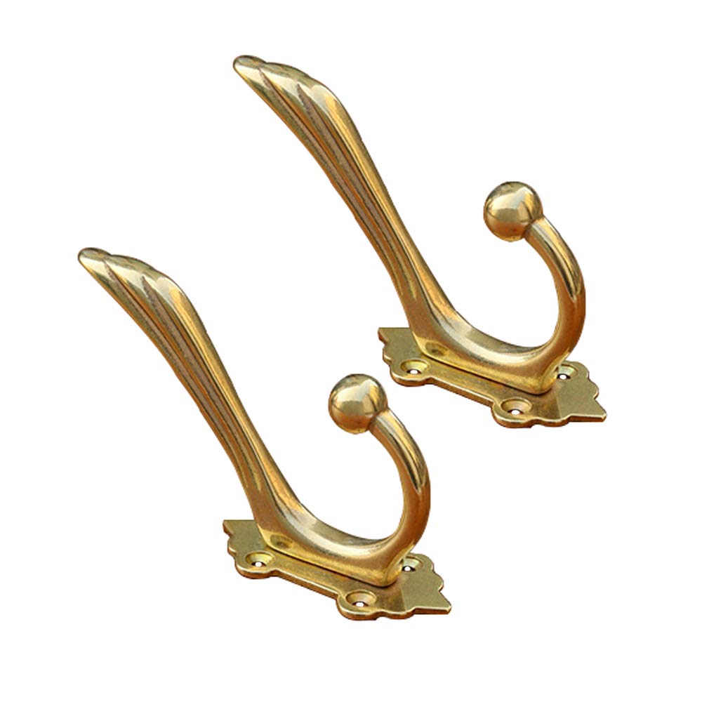 Close-up of Tiazza antique brass hook finish showing craftsmanship and durability.