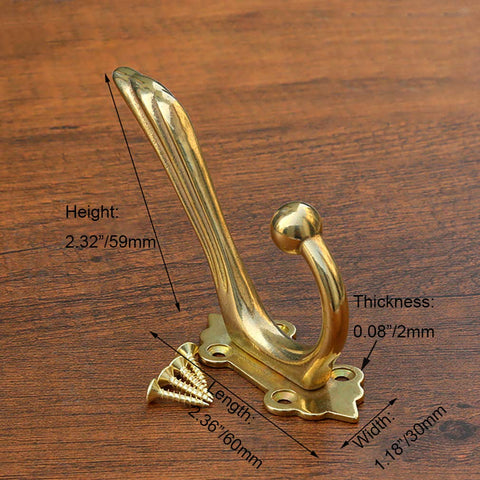 Tiazza antique brass towel hook adds quick-dry convenience in the bathroom.