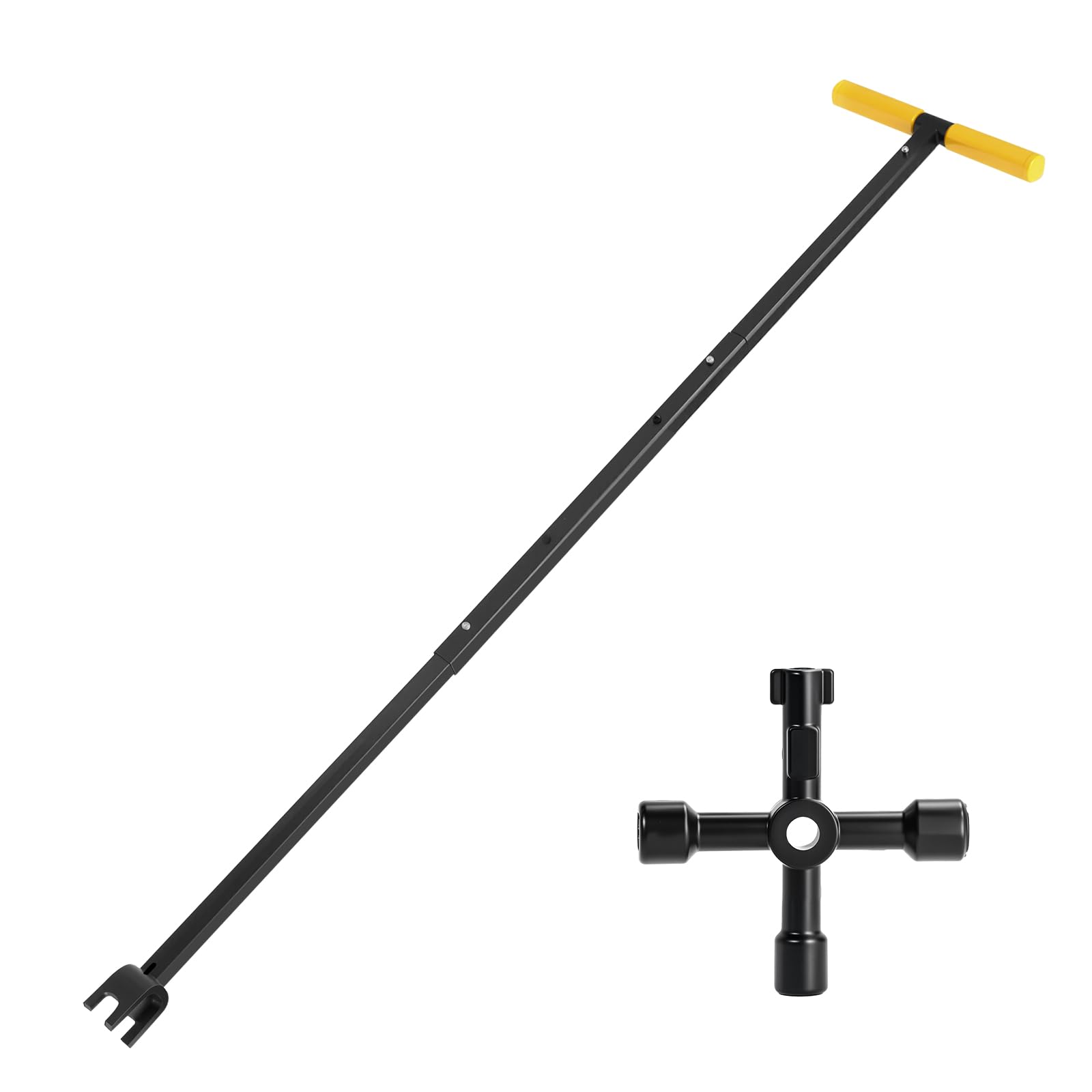 TIBOO DAY 37inch water meter key with adjustable length for roadside valve access