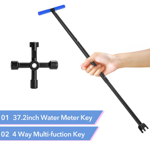TIBOO DAY multi-functional utility key set for electrical, water, and gas valves.
