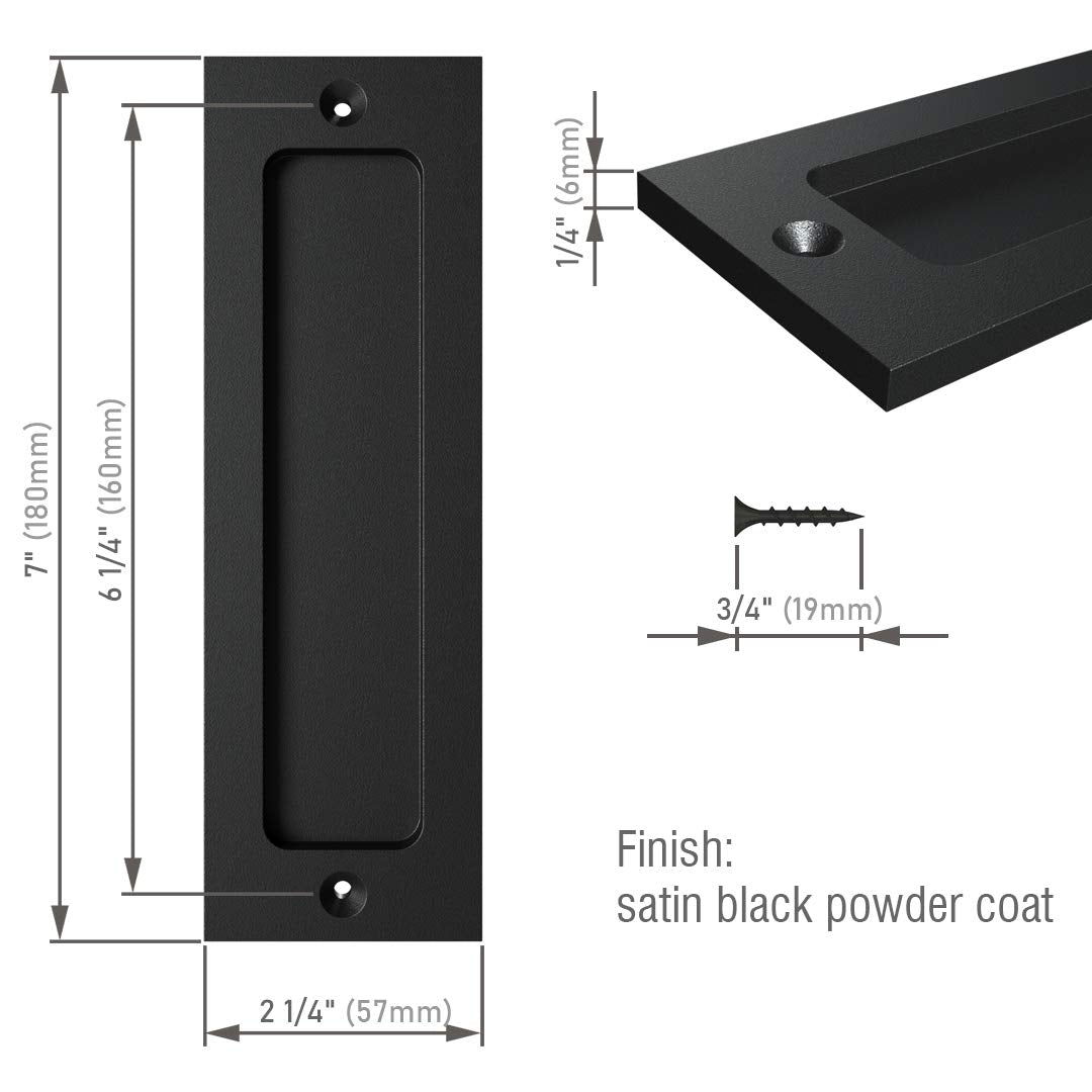 Tibres two-pack sliding door hardware for durable use