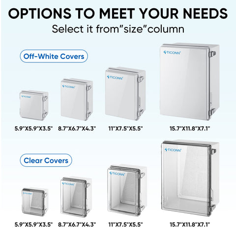 TICONN 304 stainless steel door latches ensure durable, corrosion-resistant access.