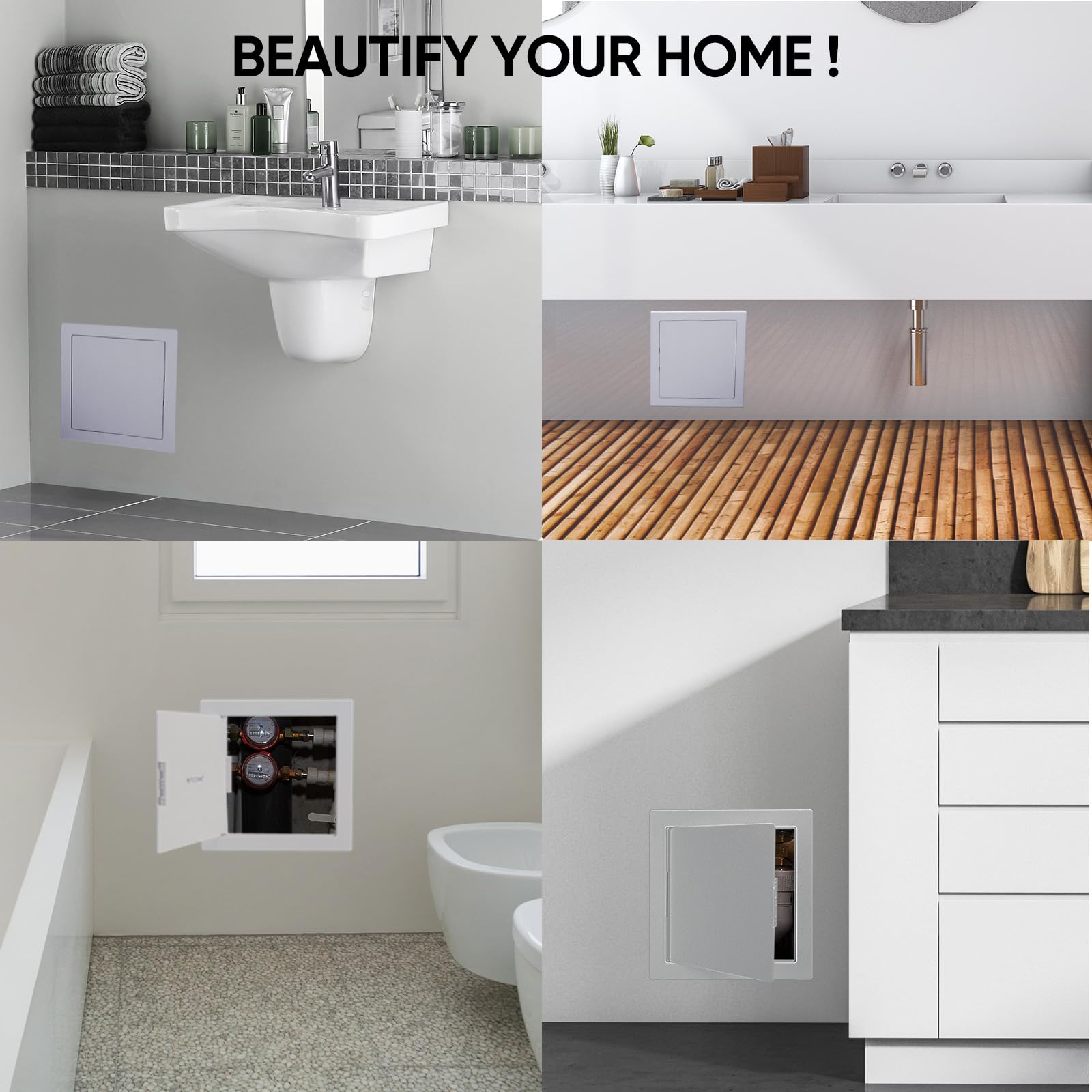 TICONN versatile ceiling or wall panel for quick service access